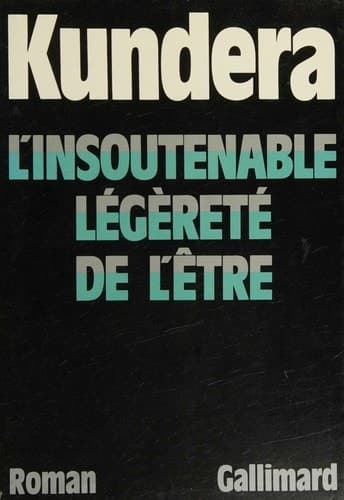 Cover of The Unbearable Lightness of Being (1987) – Gallimard