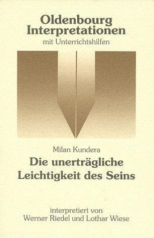 Cover of The Unbearable Lightness of Being (1995) – Oldenbourg Schulbuchverlag