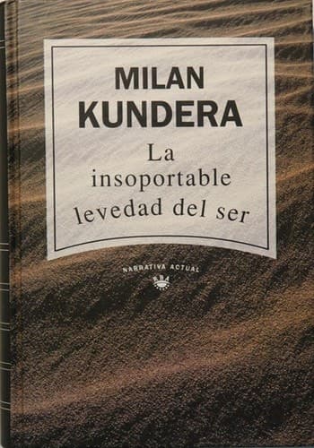 Cover of The Unbearable Lightness of Being (1992) – RBA Editores