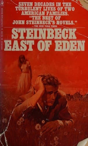 Cover of East of Eden (1976) – Bantam Books