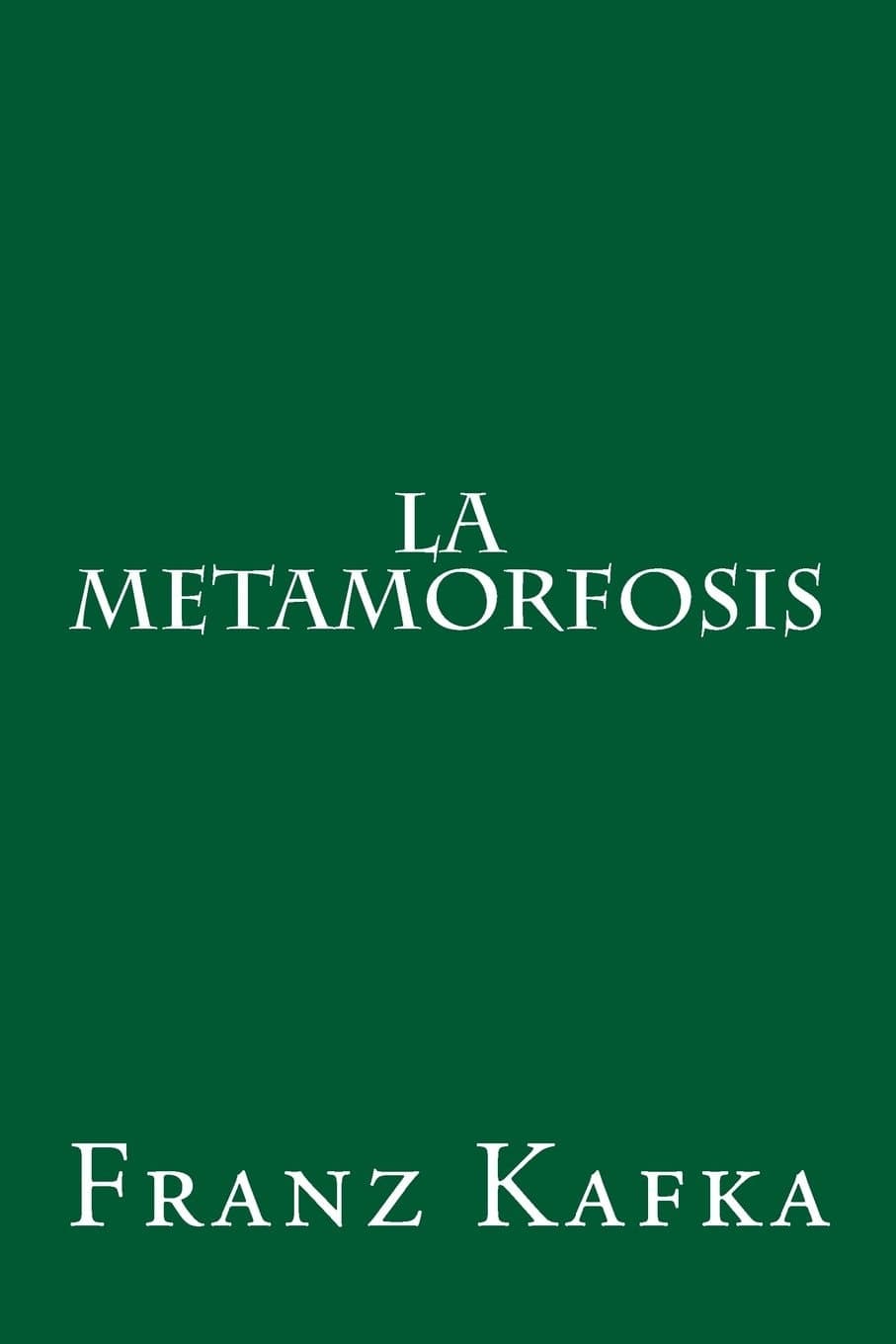 Cover of Metamorphosis (2014) – Createspace Independent Publishing Platform