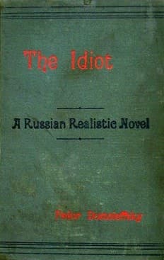 Cover of The Idiot (1887) – Vizetelly & Co