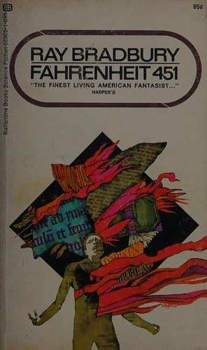 Cover of Fahrenheit 451 (1971) – Ballantine Books