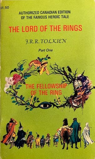 Cover of The Fellowship of the Ring (1971) – Methuen Publications