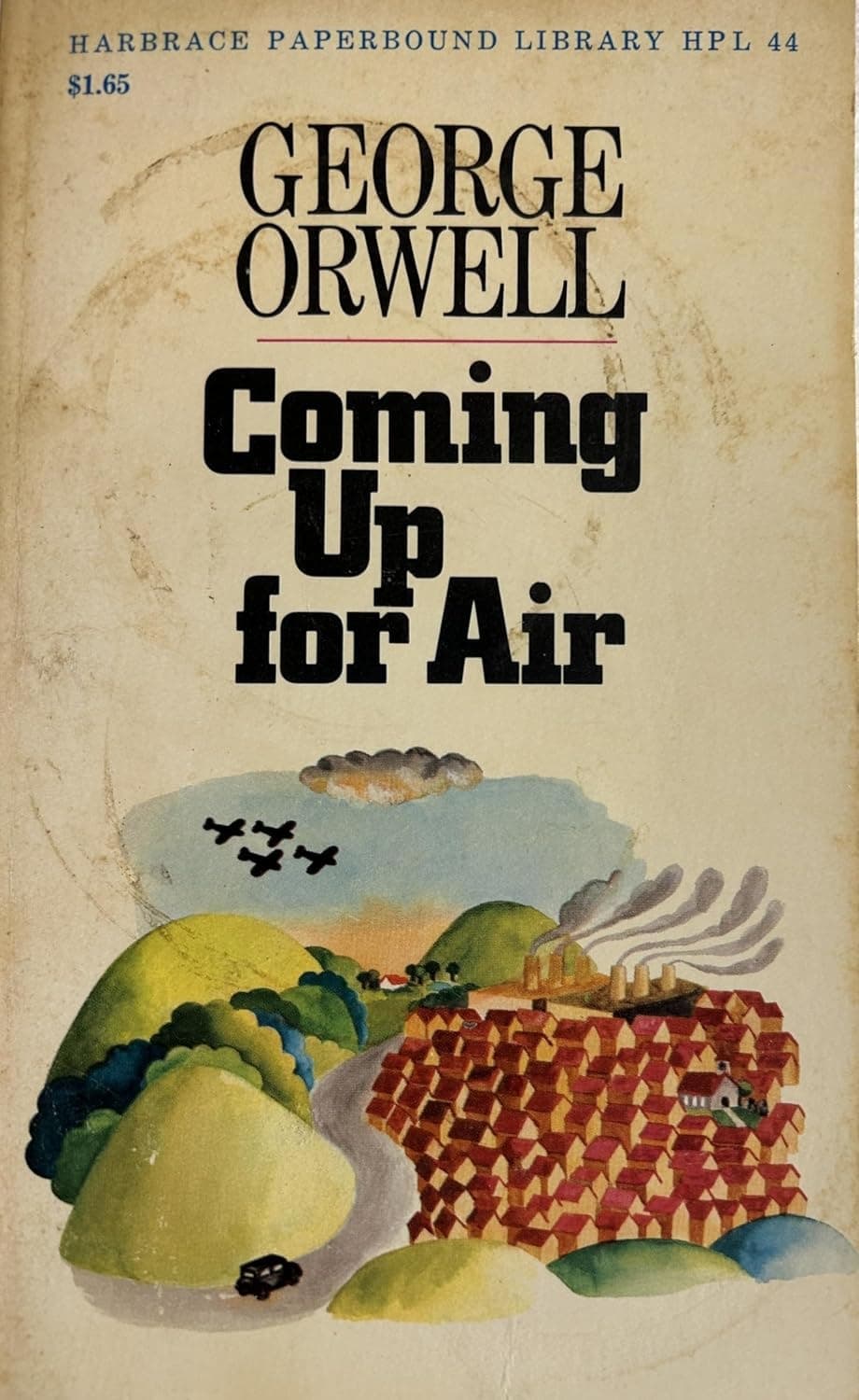 Cover of Coming Up for Air (1960) – Harbrace Paperbound Library