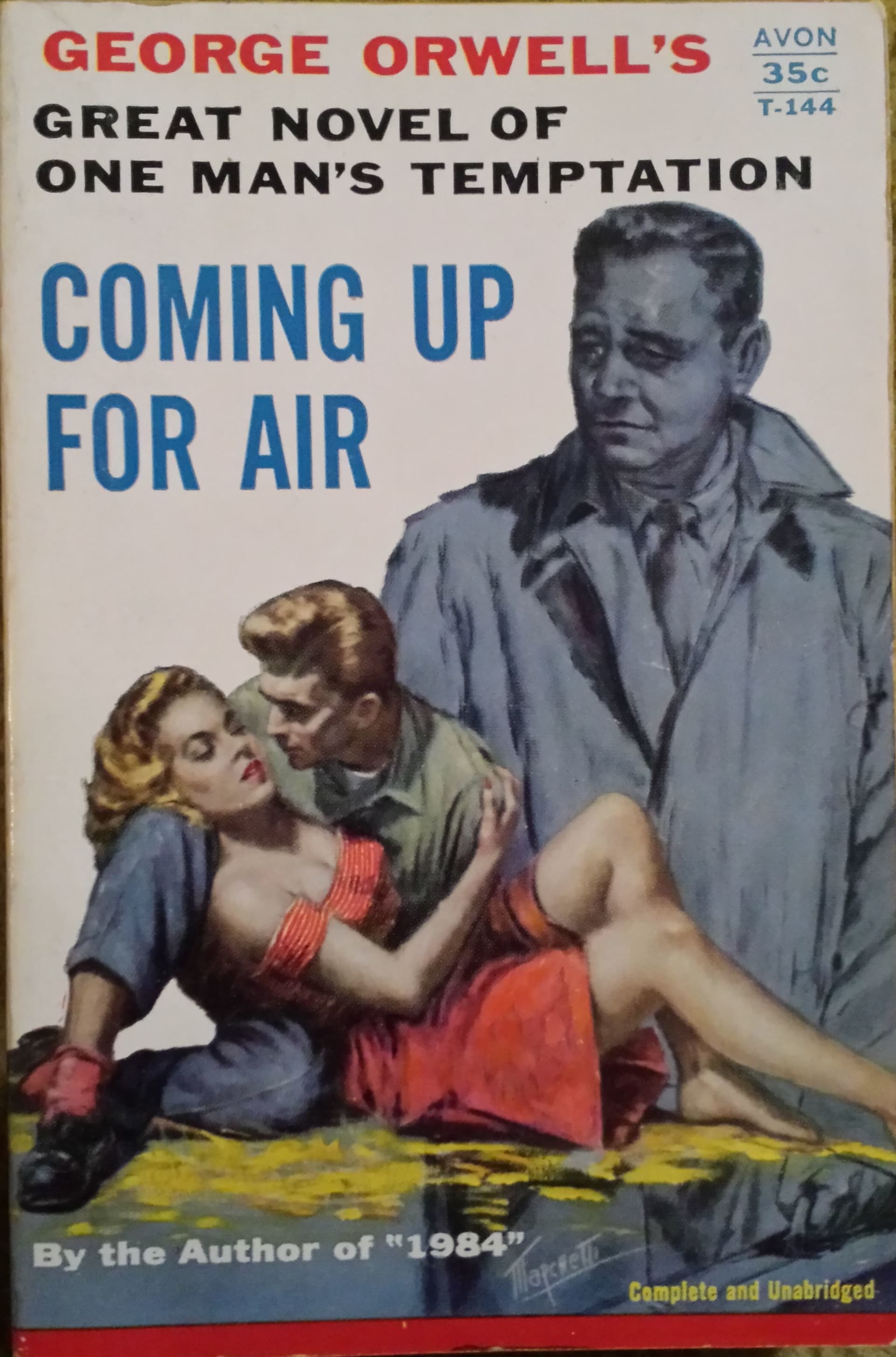 Cover of Coming Up for Air (1950) – Avon