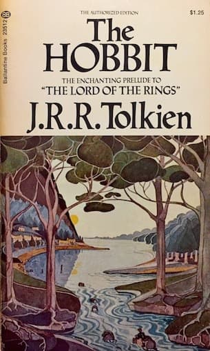 Cover of The Hobbit (1977) – Ballantine Books